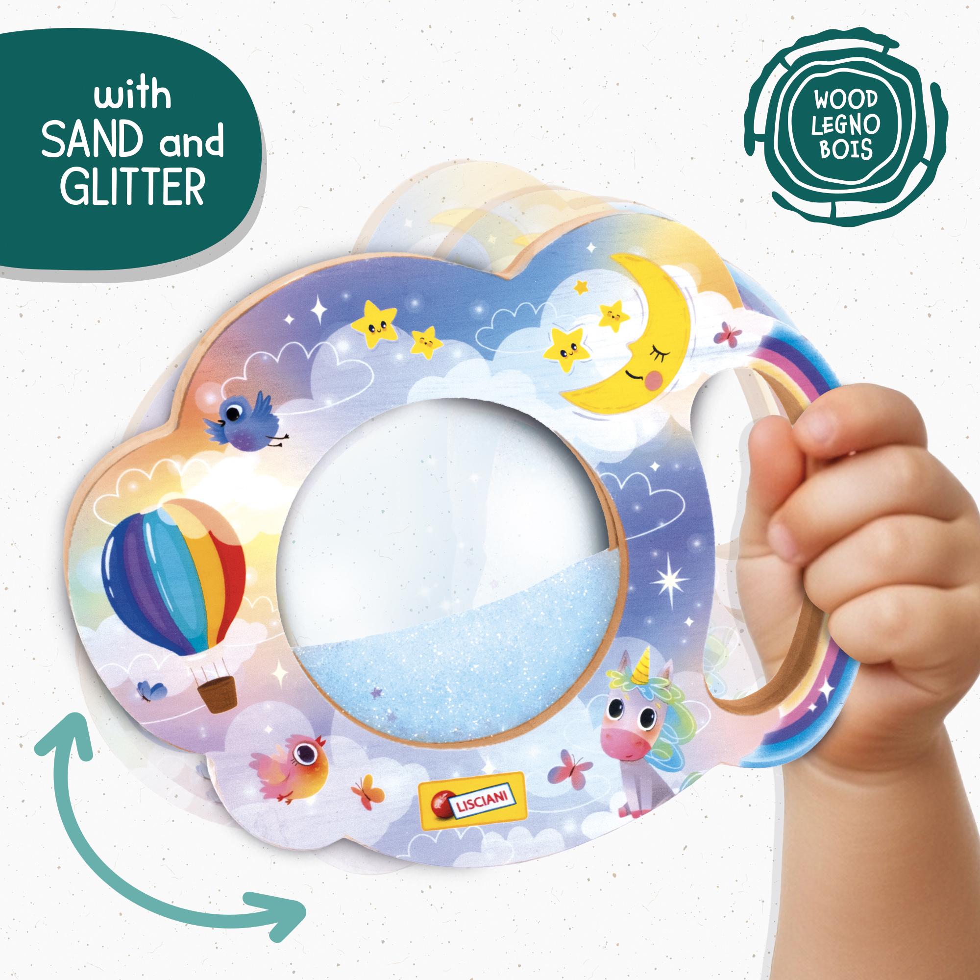 Lisciani Montessori Legno My Cloud gioco sensoriale calma