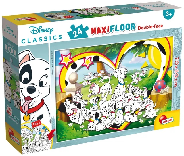 Lisciani Disney DF Maxi Floor 24 puzzle Carica 101 da colorare