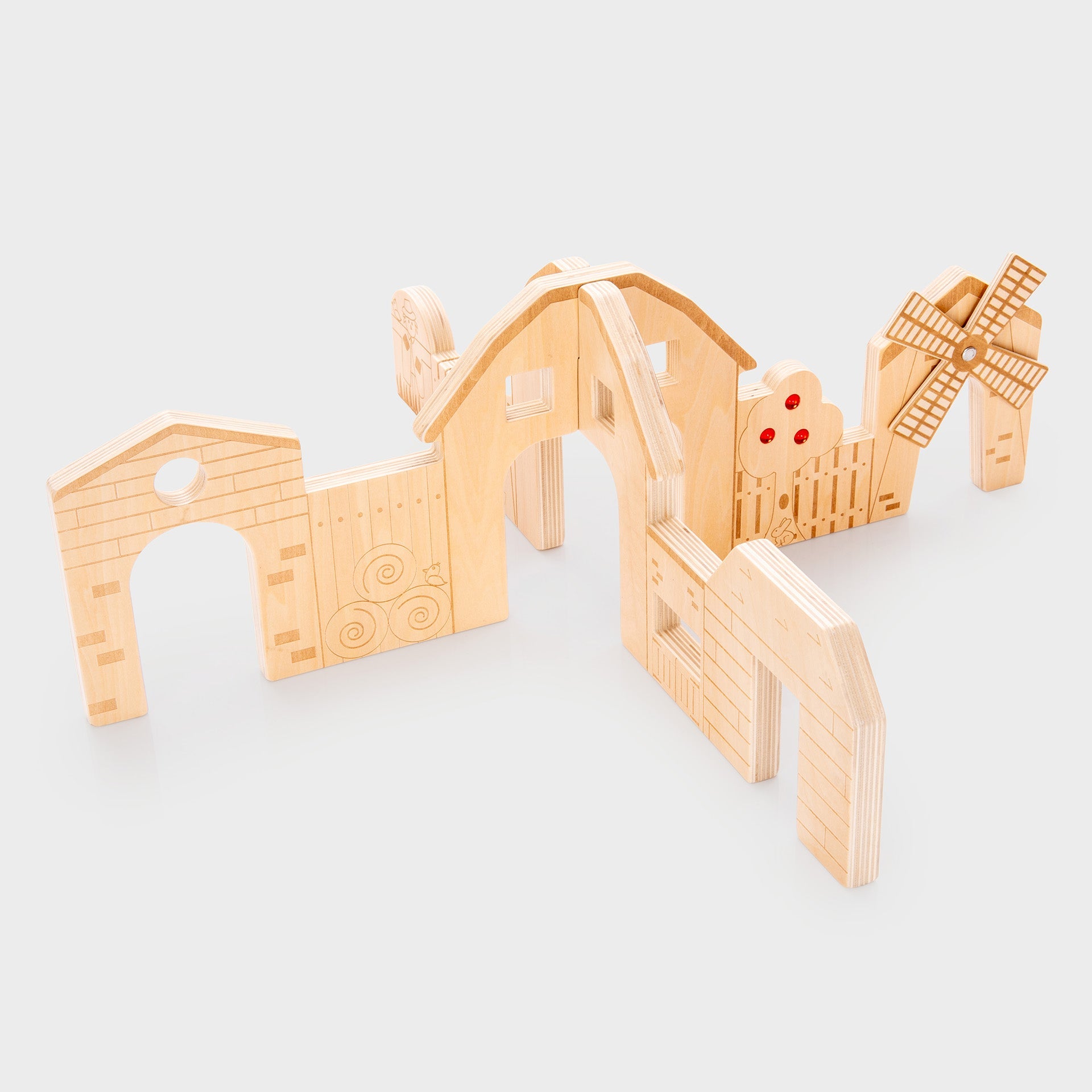 Tickit Farm Discovery divisori fattoria legno 2 pezzi
