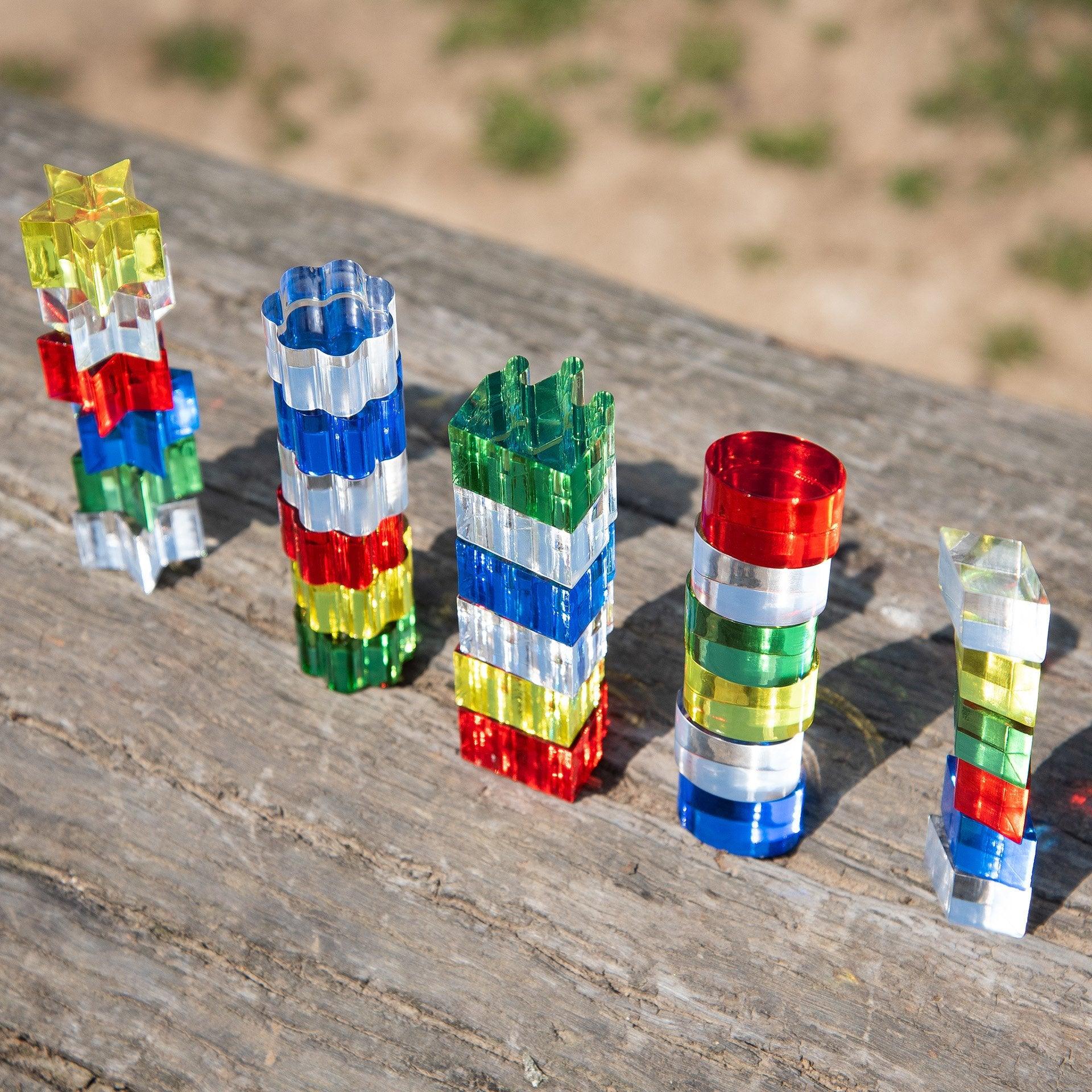 Tickit Colour Crystal Treasures blocchi 30 pezzi traslucidi