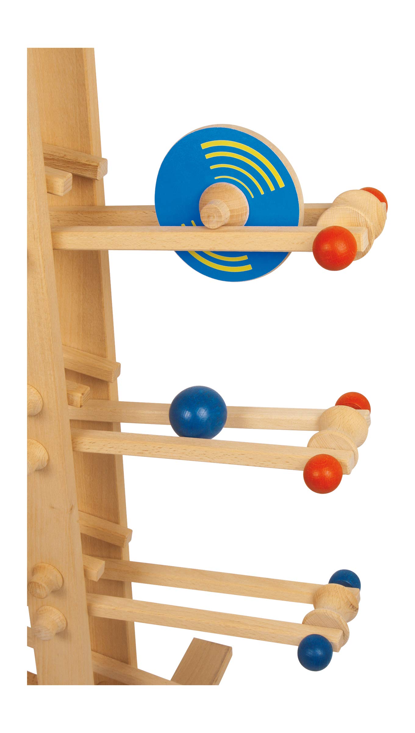smallfoot Pista per biglie gigante in legno con campanella