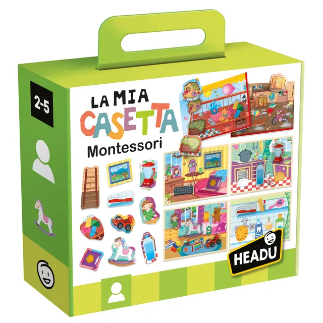 Headu Casetta Montessori incastro vecchia edizione 2-4 anni