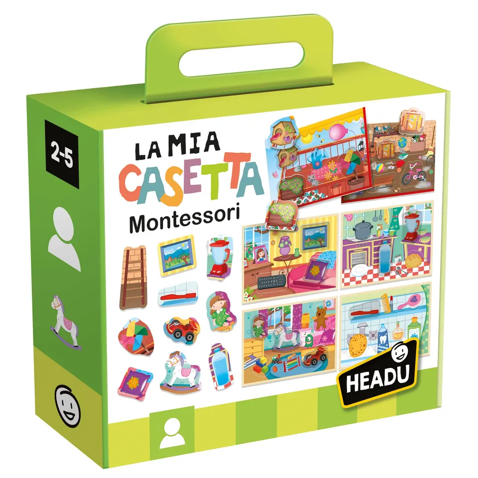 Headu Casetta Montessori incastro vecchia edizione 2-4 anni