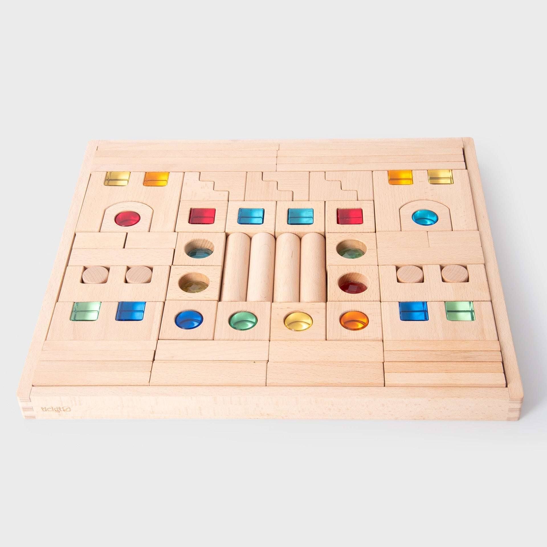 Tickit Wooden Building Gem Blocks Super Set costruzioni