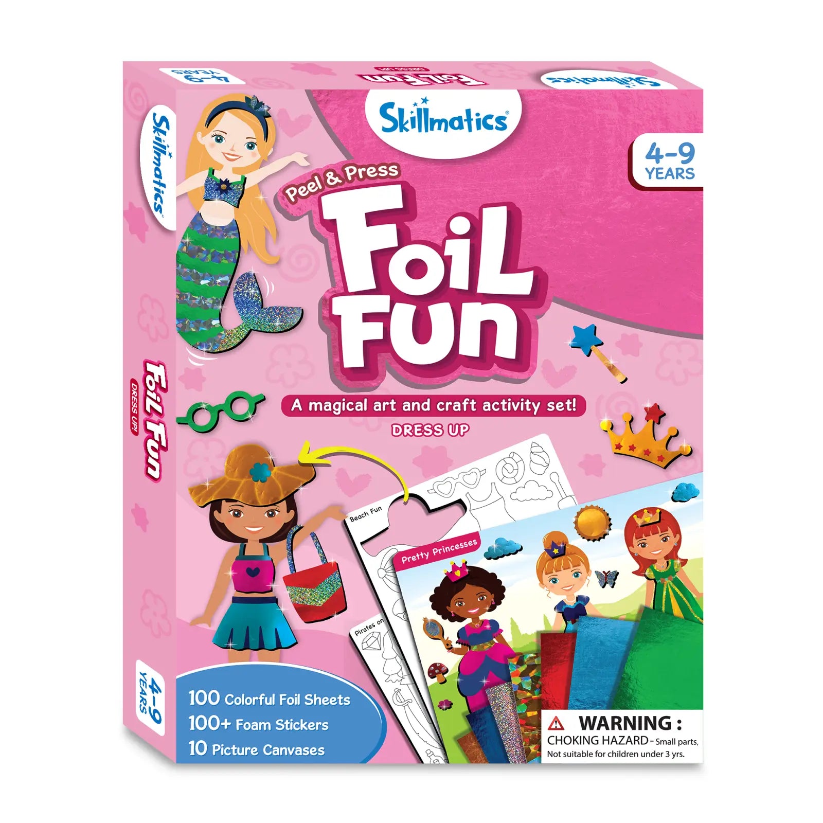 Skillmatics Foil Fun Dress Up kit foil principesse