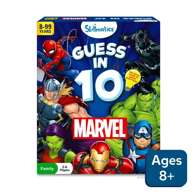Skillmatics Guess in 10 Marvel gioco carte 8 anni