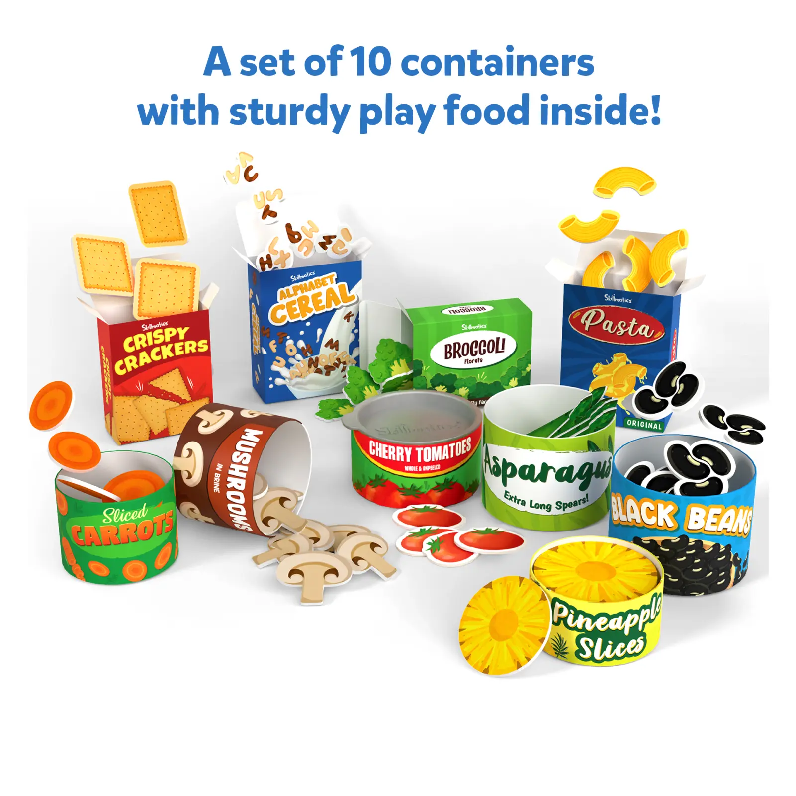 Skillmatics Grocery Set cibo giocattolo 100 pezzi 3-7 anni