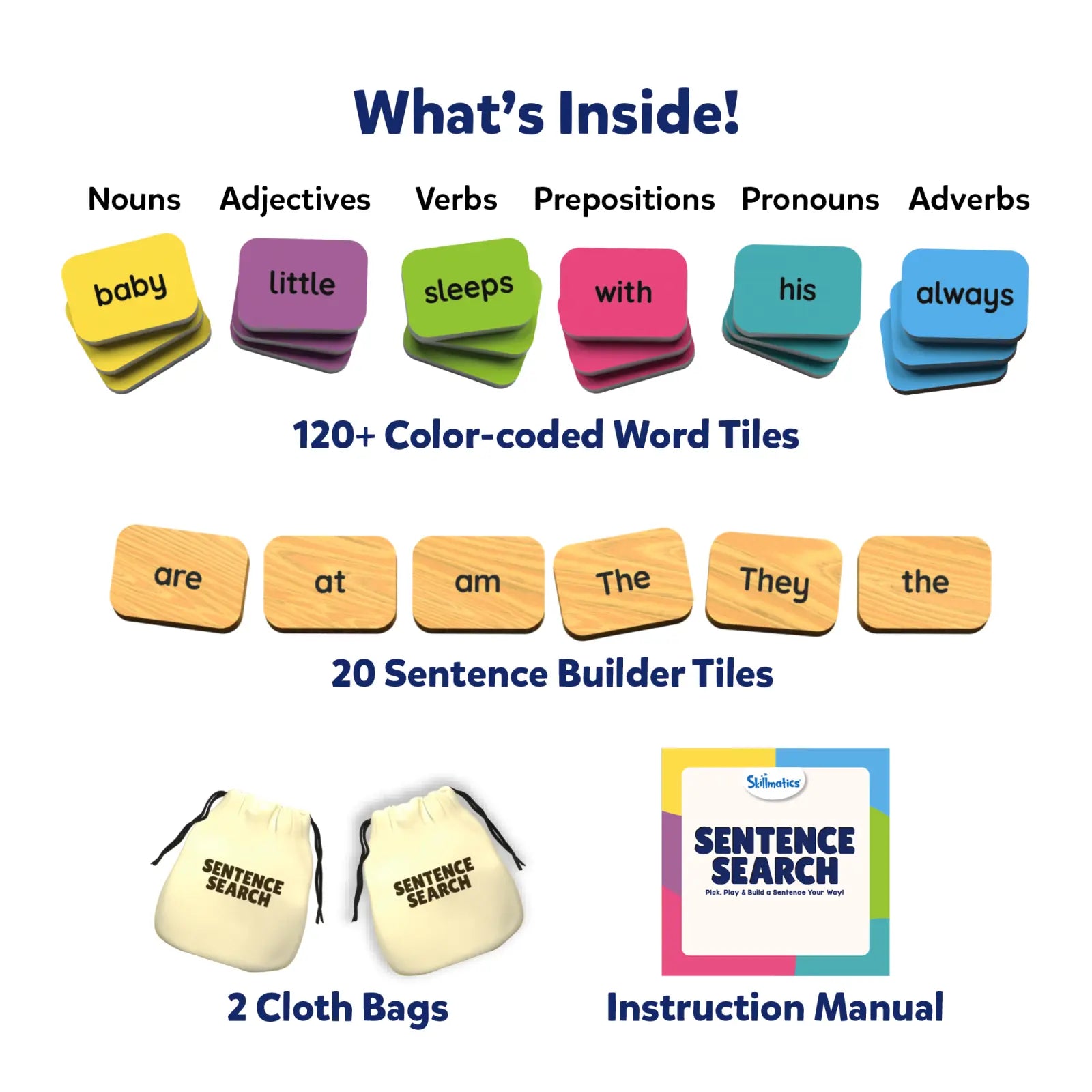 Skillmatics Sentence Search gioco frasi 5-8 anni
