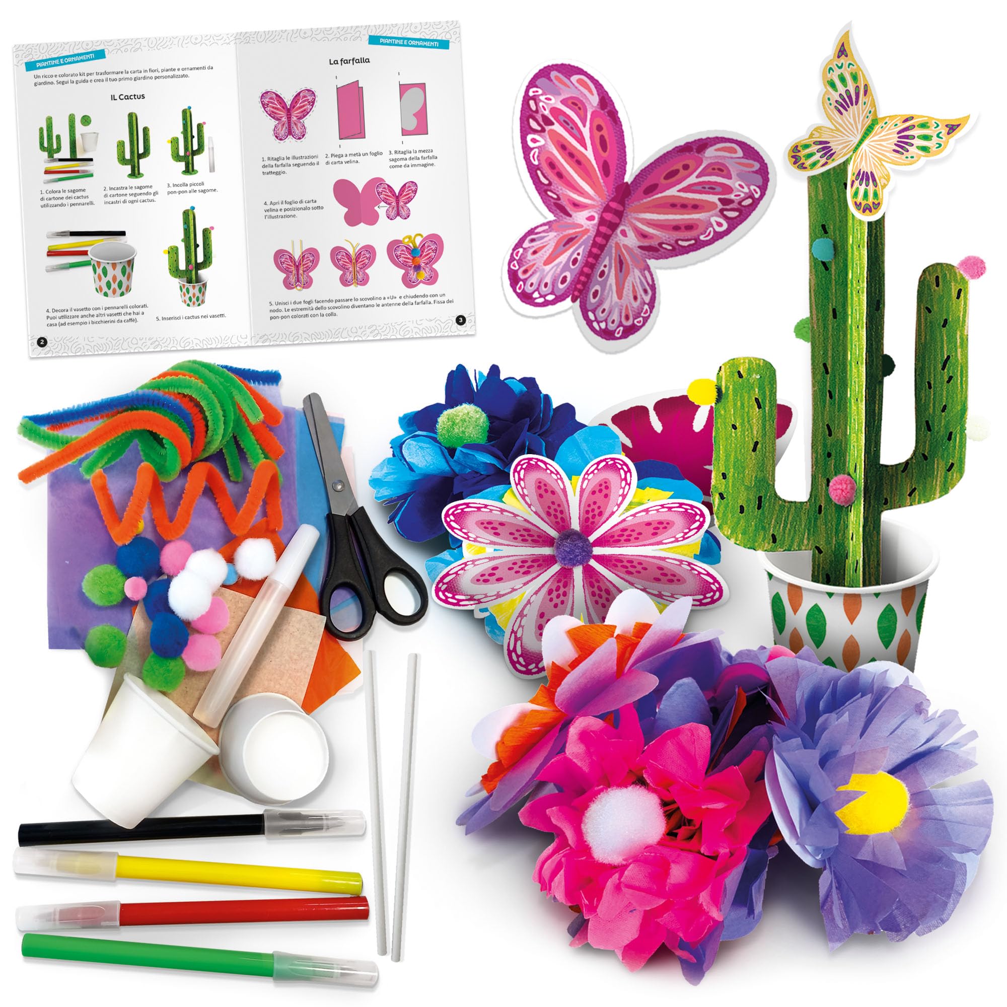Headu Piantine Ornamenti IT56901 kit carta 4-8 anni