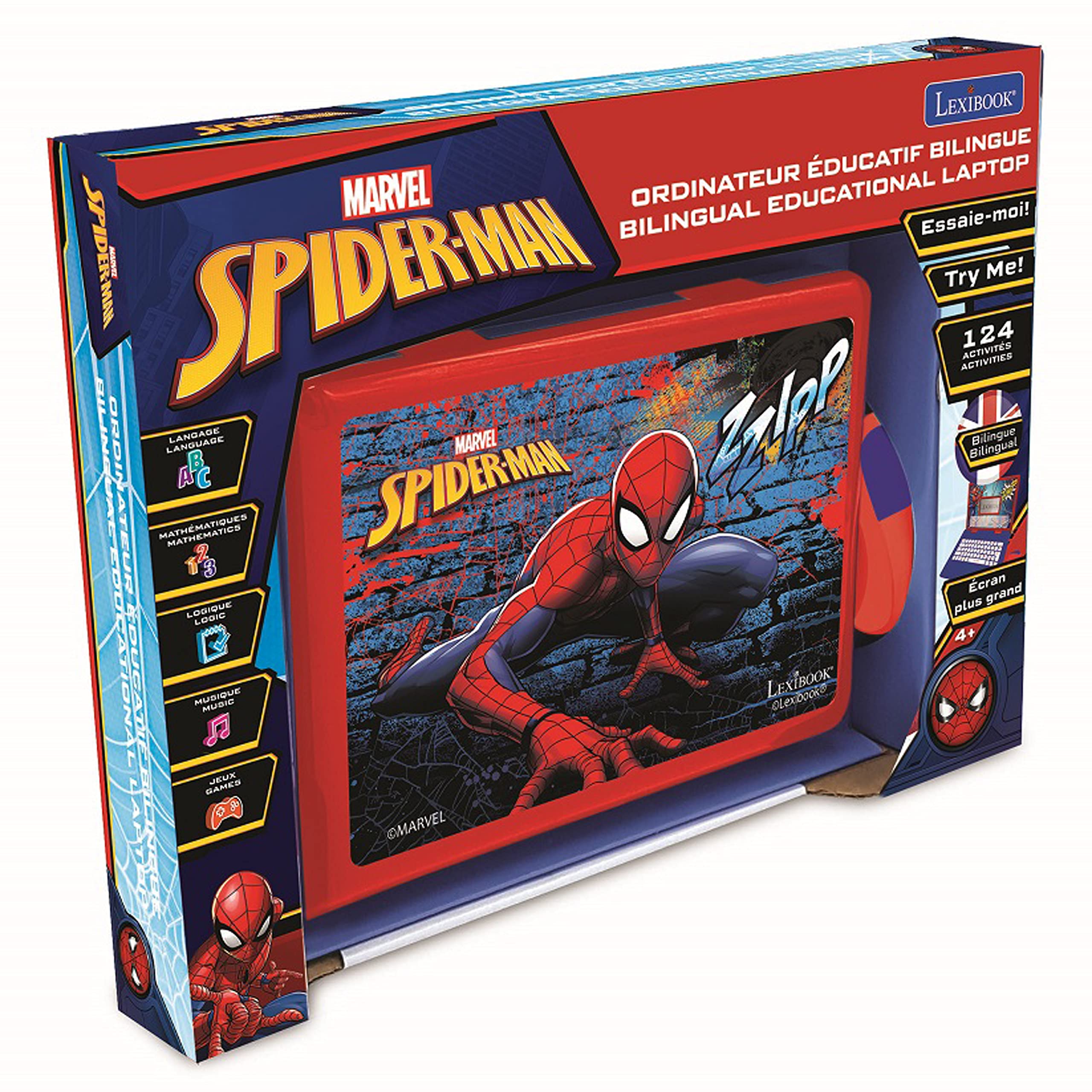 Lexibook Spider-Man JC598SPi17 Computer Portatile Educativo Bilingue