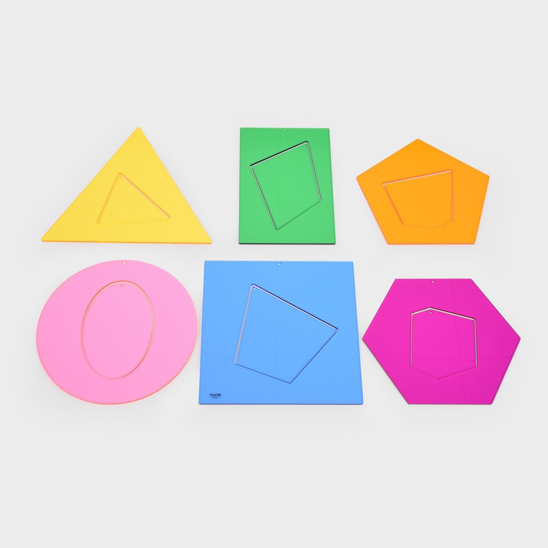 Tickit Jumbo Shapes forme geometriche traslucide 12 pz