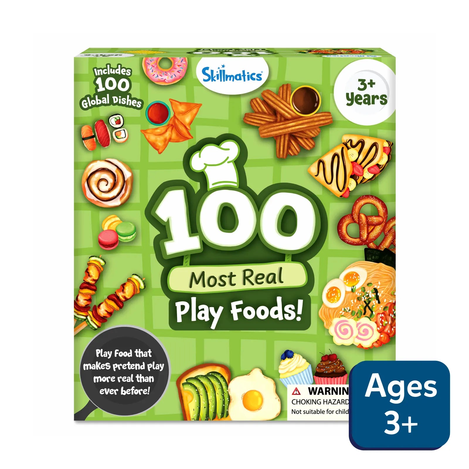 Skillmatics 100 Most Real Play Foods cibo giocattolo 100 pezzi