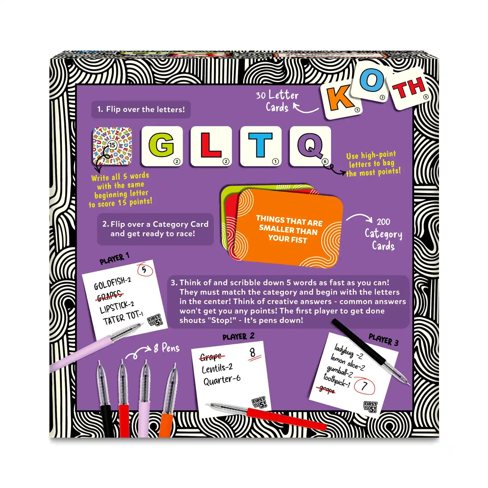 Skillmatics First to 5 gioco di carte categorie 8+ anni