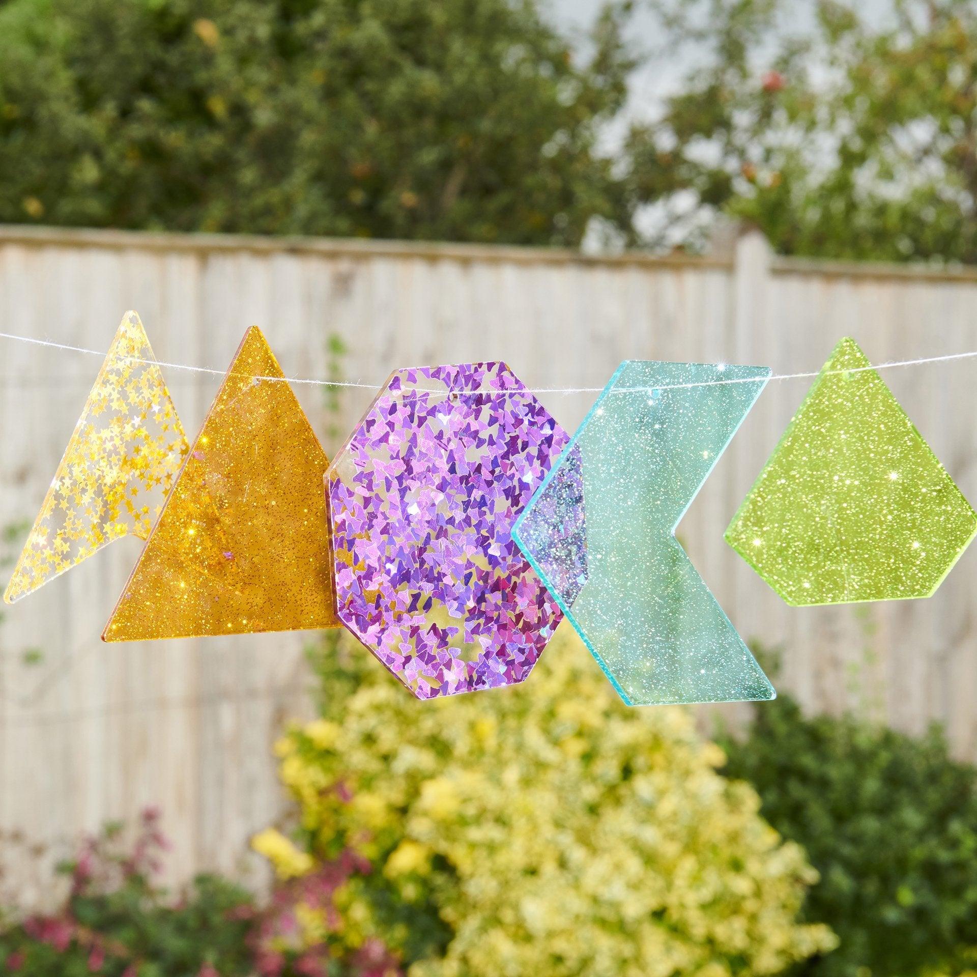 Tickit Rainbow Glitter Shapes forme 21 pezzi glitter colori