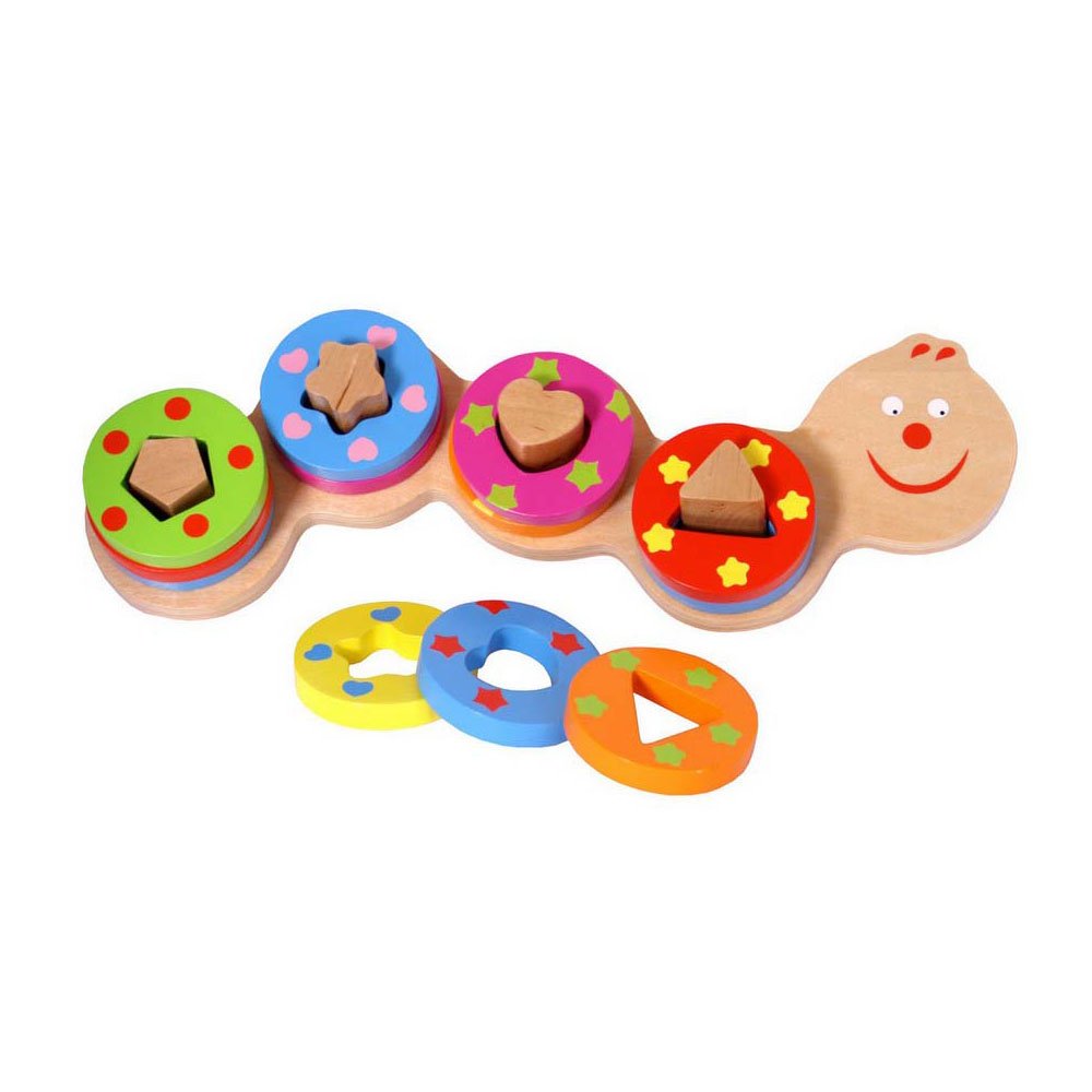 smallfoot 8145 Bruco gioco a infilare legno 4 forme