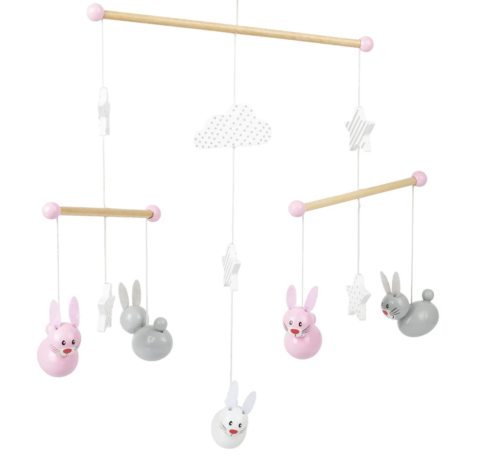 smallfoot Mobile Coniglietti 11511 giostrina culla legno