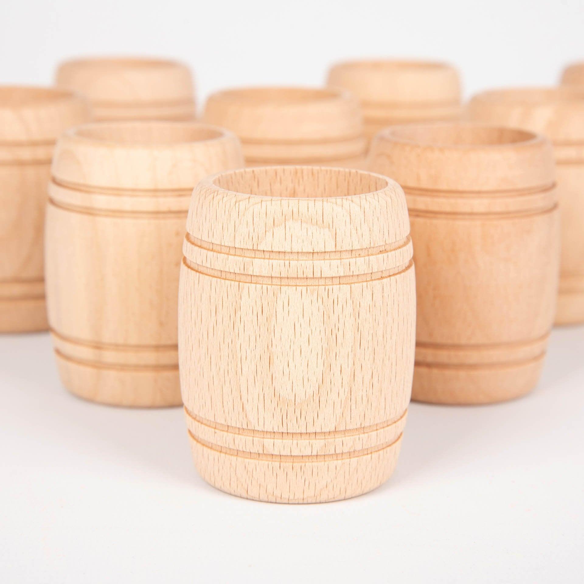Tickit Barilotti legno naturale 10 pz gioco euristico