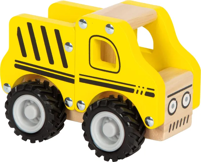 smallfoot camion cantiere legno FSC con ruote gommate