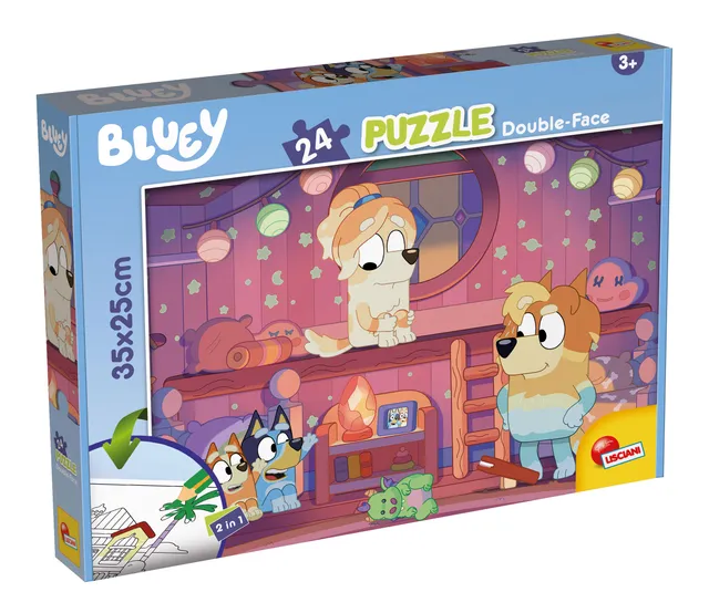 Lisciani Bluey M-Plus 24 Story Time puzzle bifacciale