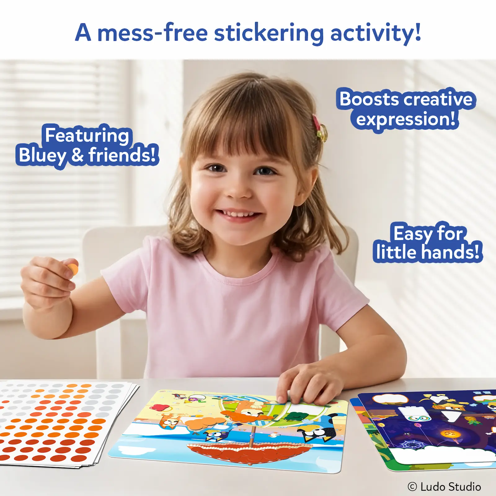 Skillmatics Dot It Bluey kit adesivi 500 sticker