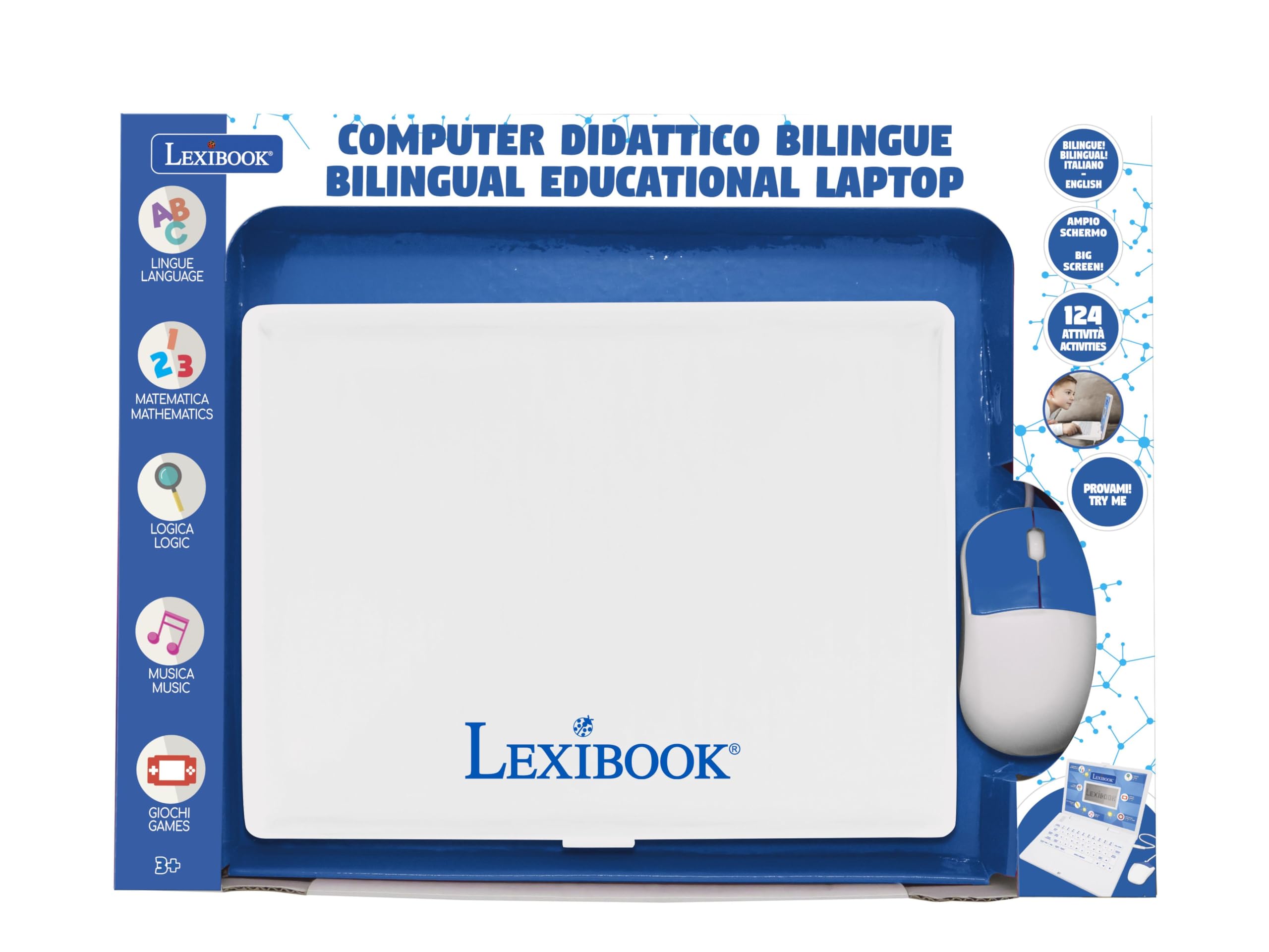 Lexibook JC598i5LXB computer bilingue 124 attività