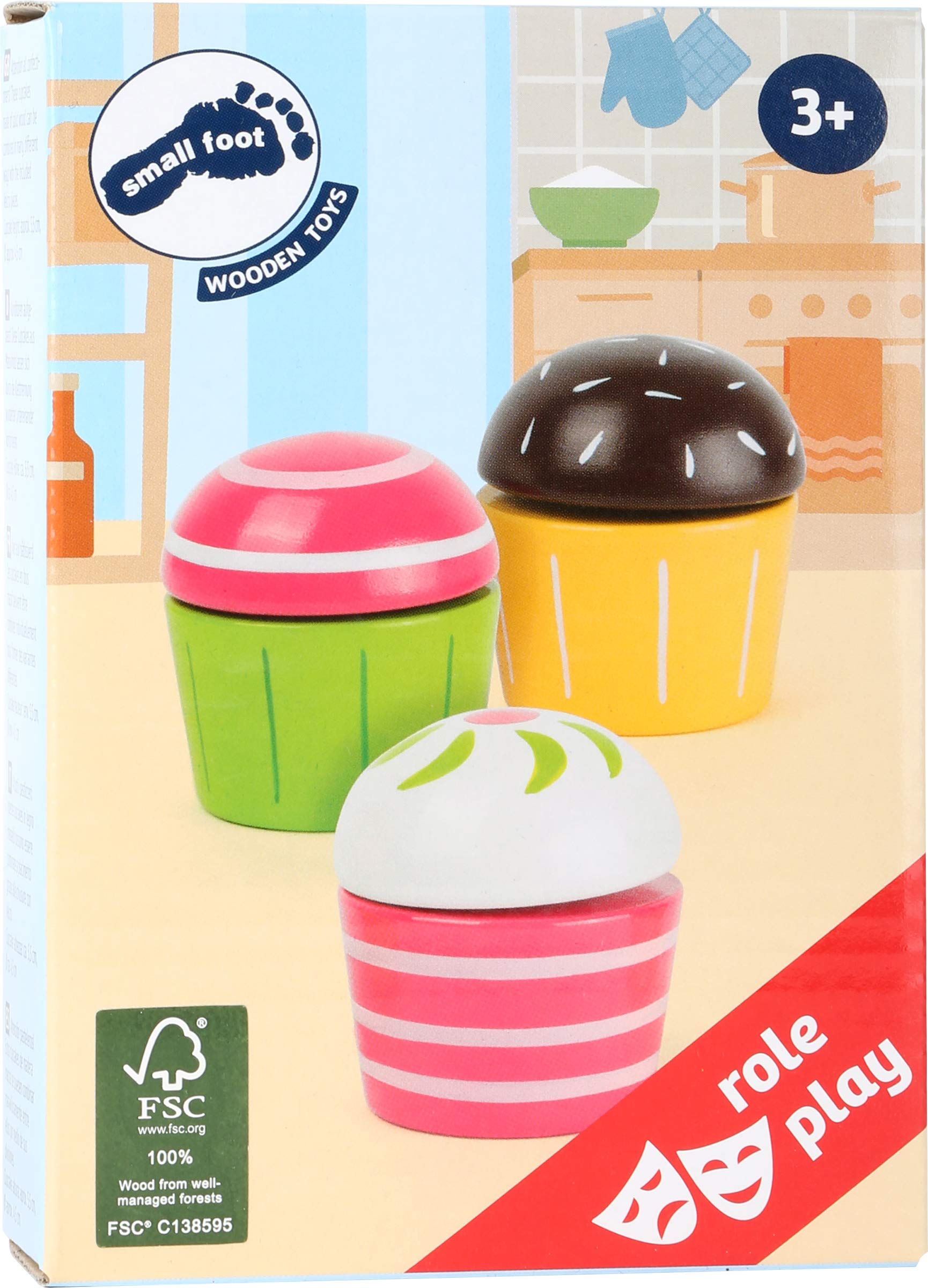 smallfoot 10884 cupcake legno cucina bambini 3 anni