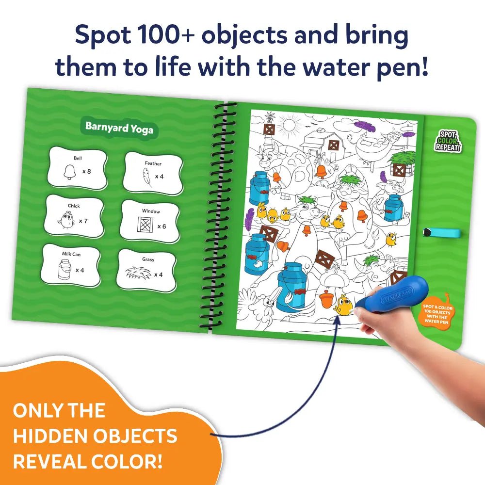 Skillmatics Water Spotter Animals at Play libro acqua 4-8 anni