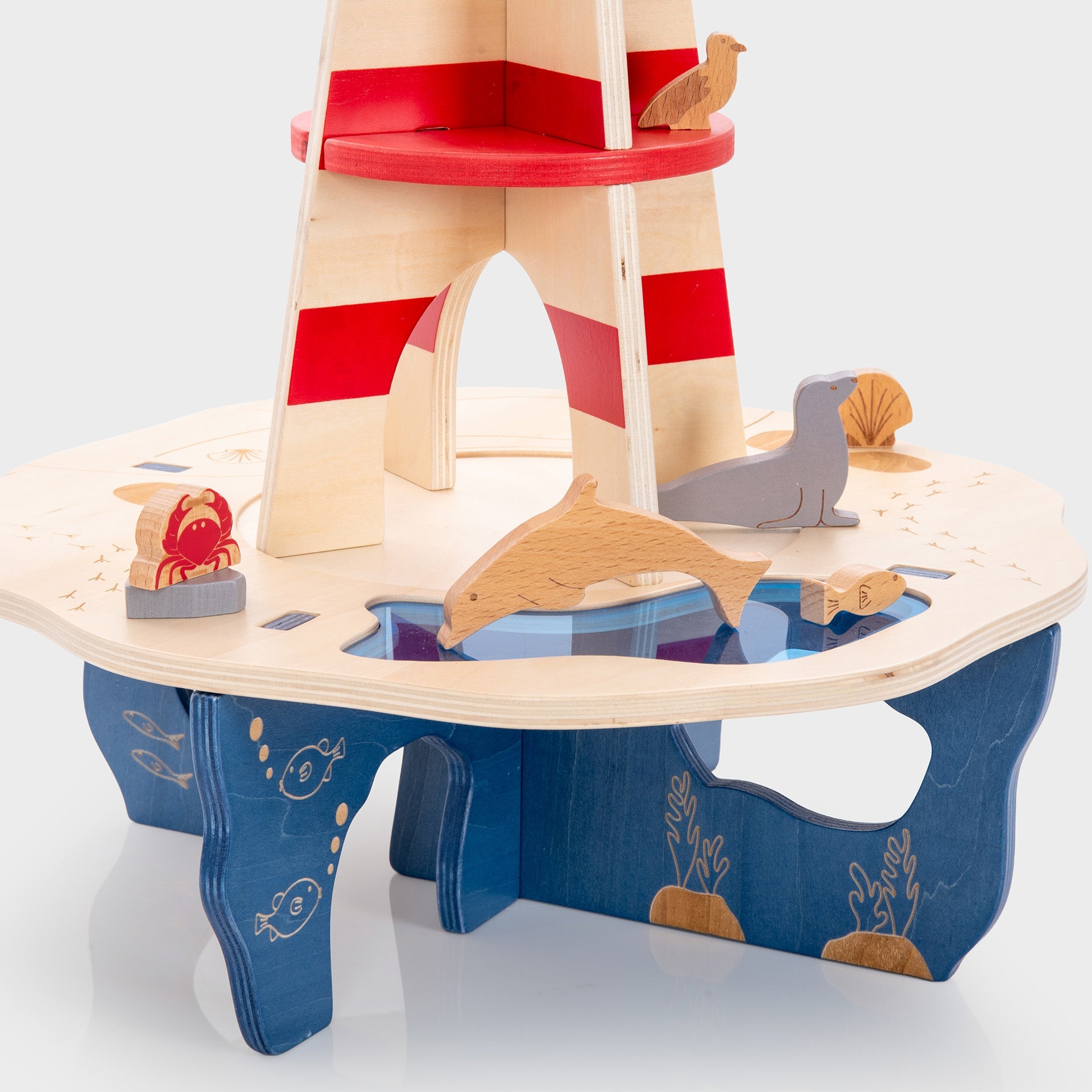 Tickit Lighthouse Island playset legno faro 9 pezzi