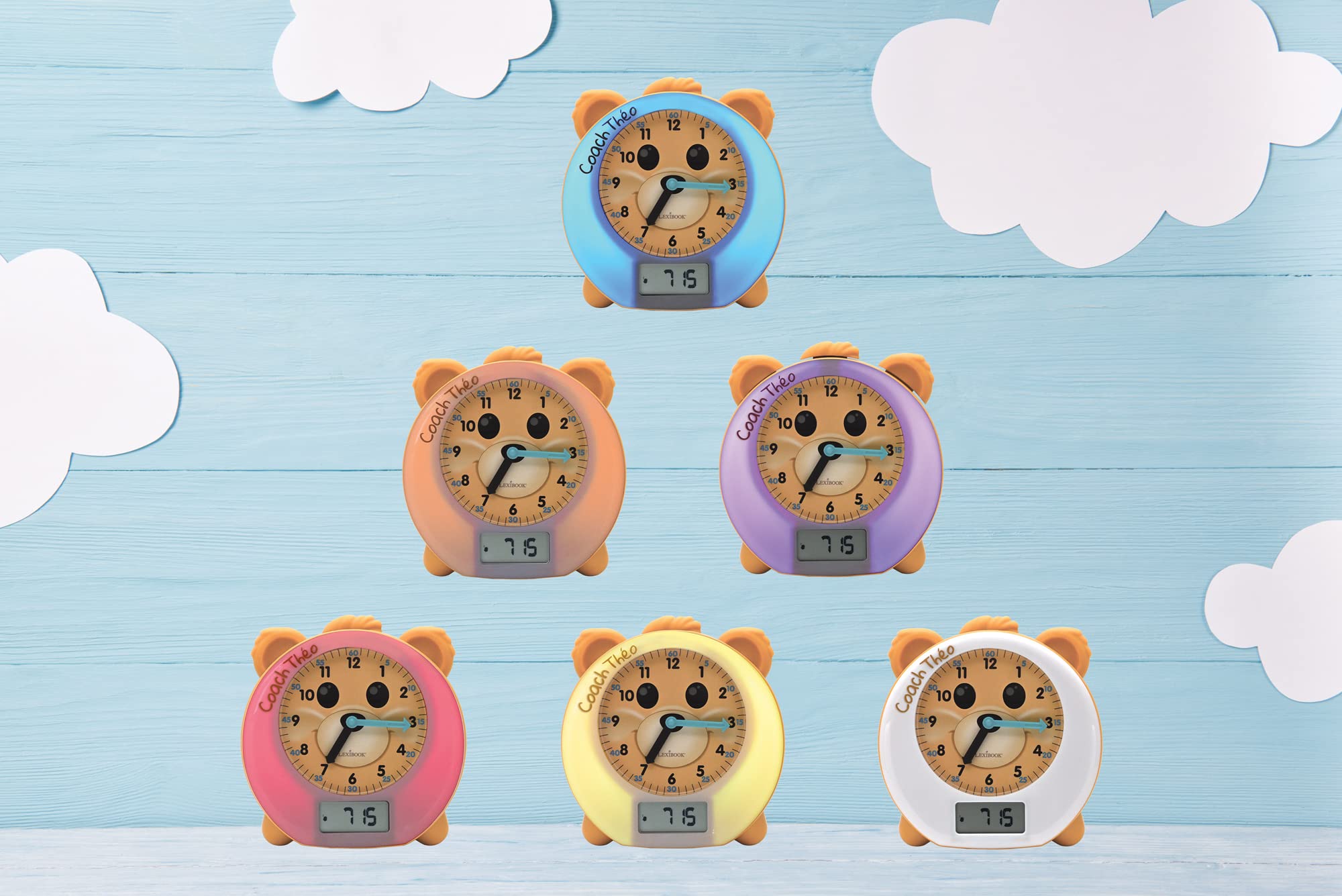 Lexibook Coach Theo RLT100EN sveglia bambini con luce notturna