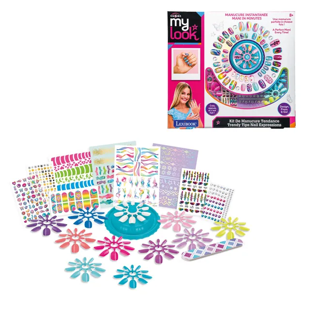 Lexibook Stylé CRSS19 kit nail art bambina con strass