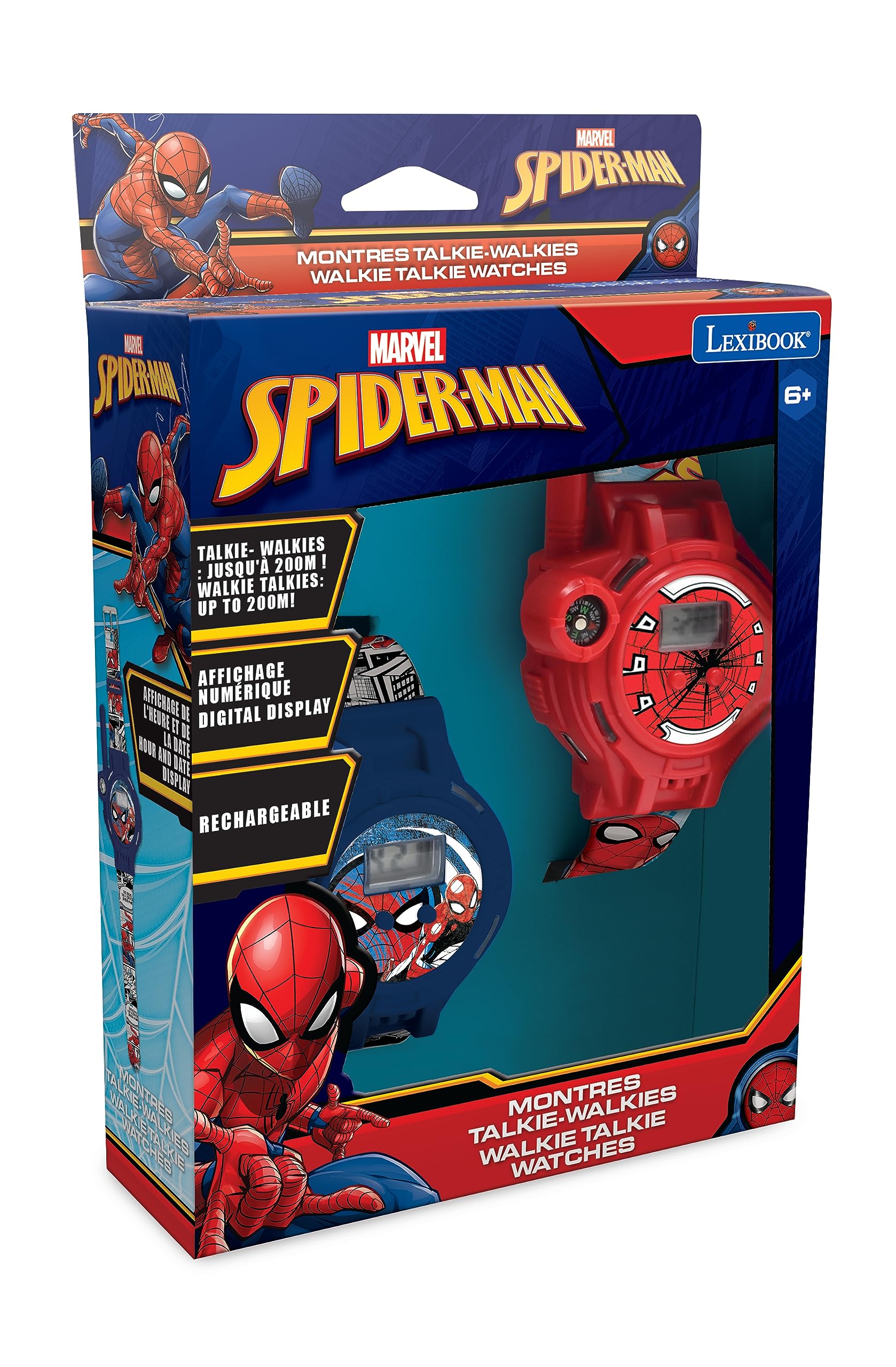Lexibook Spider-Man DMWTW1SP orologi walkie talkie 2 pezzi
