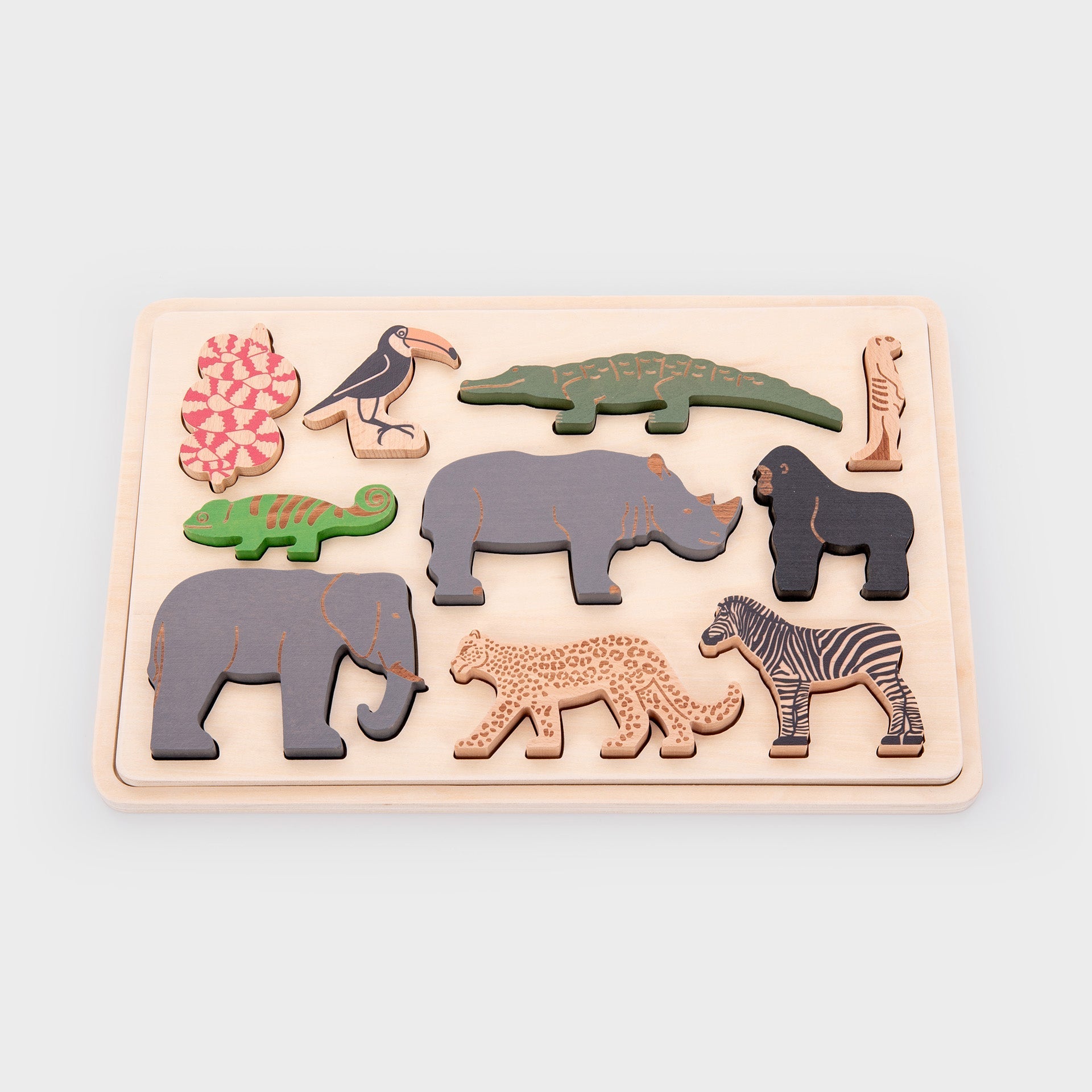 Tickit Safari Animal Layer Puzzle puzzle legno animali