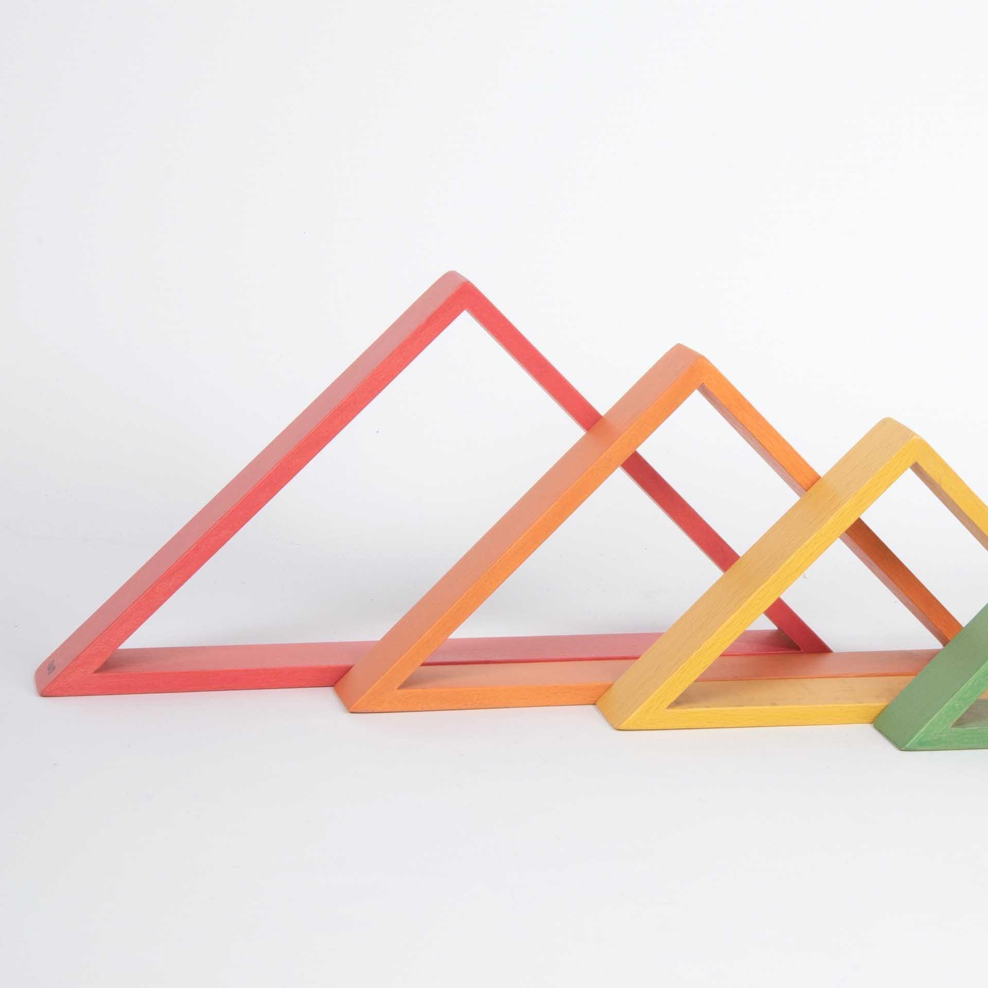 Tickit Rainbow Architect Triangles triangoli legno arcobaleno