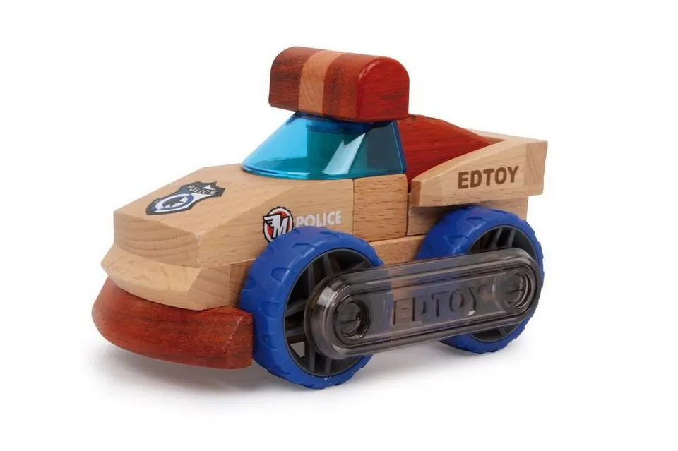 smallfoot 6826 auto polizia legno 14 cm