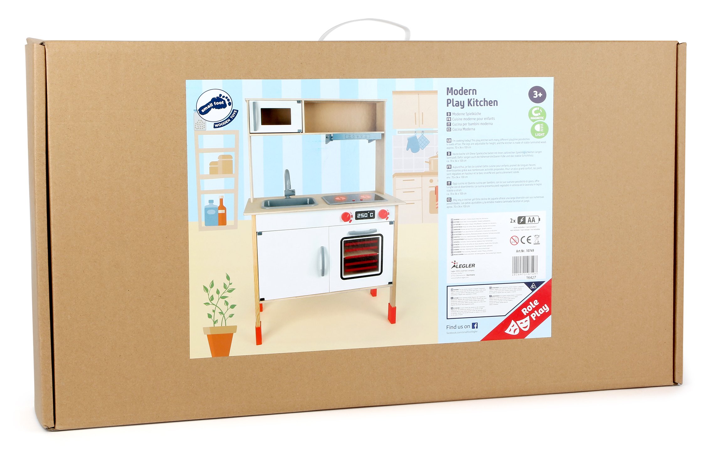 smallfoot 10749 cucina gioco legno con forno