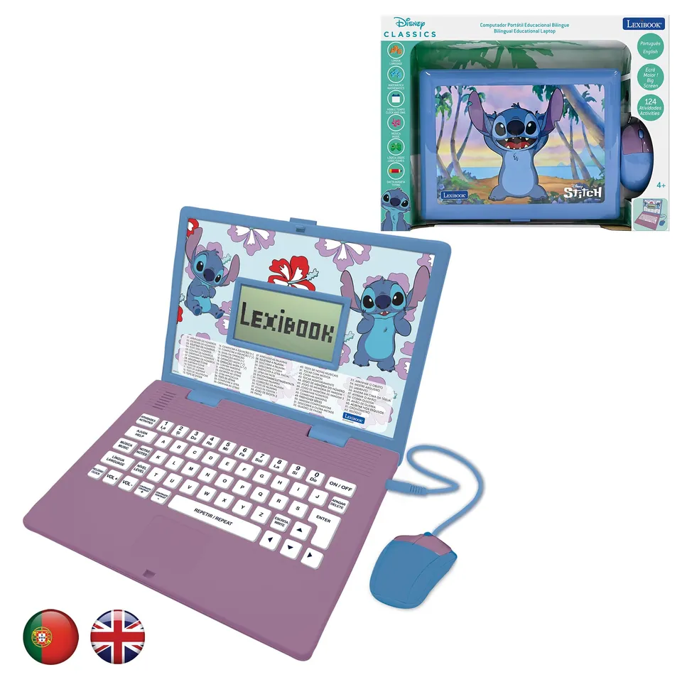 Lexibook JC598Di4 Stitch laptop educativo bilingue