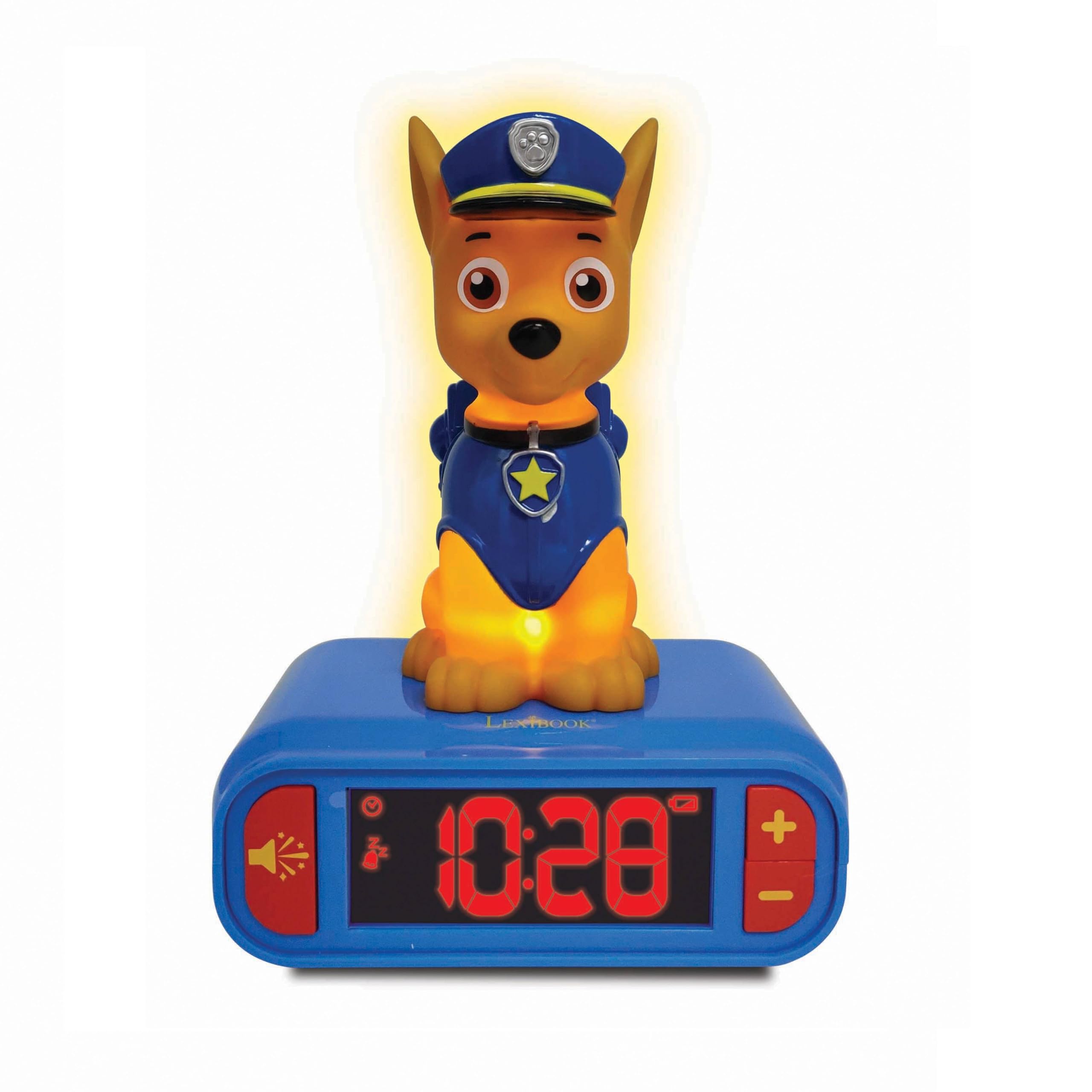 Lexibook Paw Patrol RL800PA sveglia digitale Chase con luce notturna