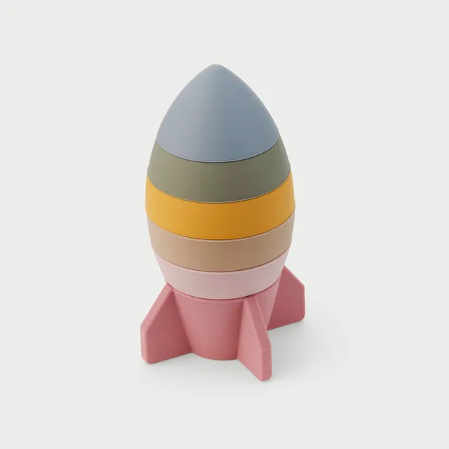Tickit SiliSoft Rocket Stacker impilabile silicone Earth 6 pezzi