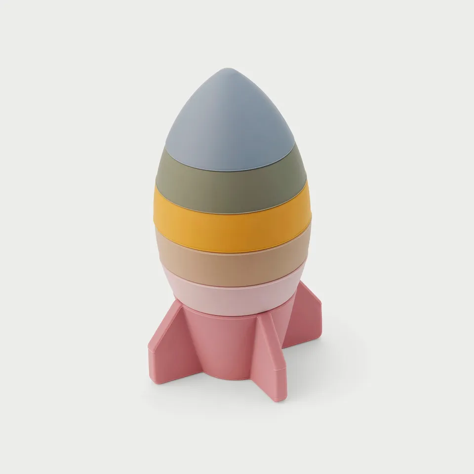 Tickit SiliSoft Rocket Stacker impilabile silicone Earth 6 pezzi
