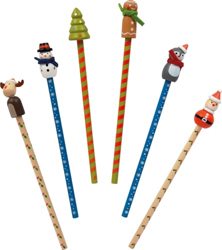 smallfoot Natale set 6 matite legno personaggi