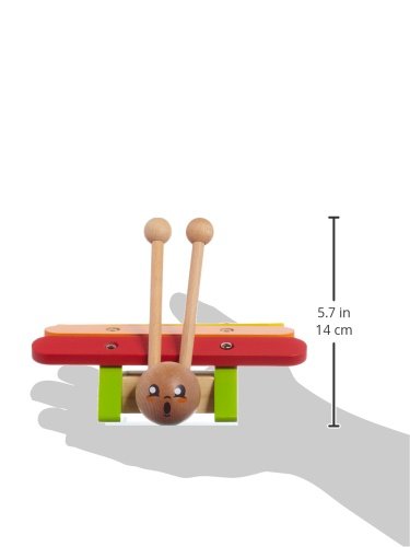 smallfoot Lumaca 8534 xilofono legno 5 note con bacchette