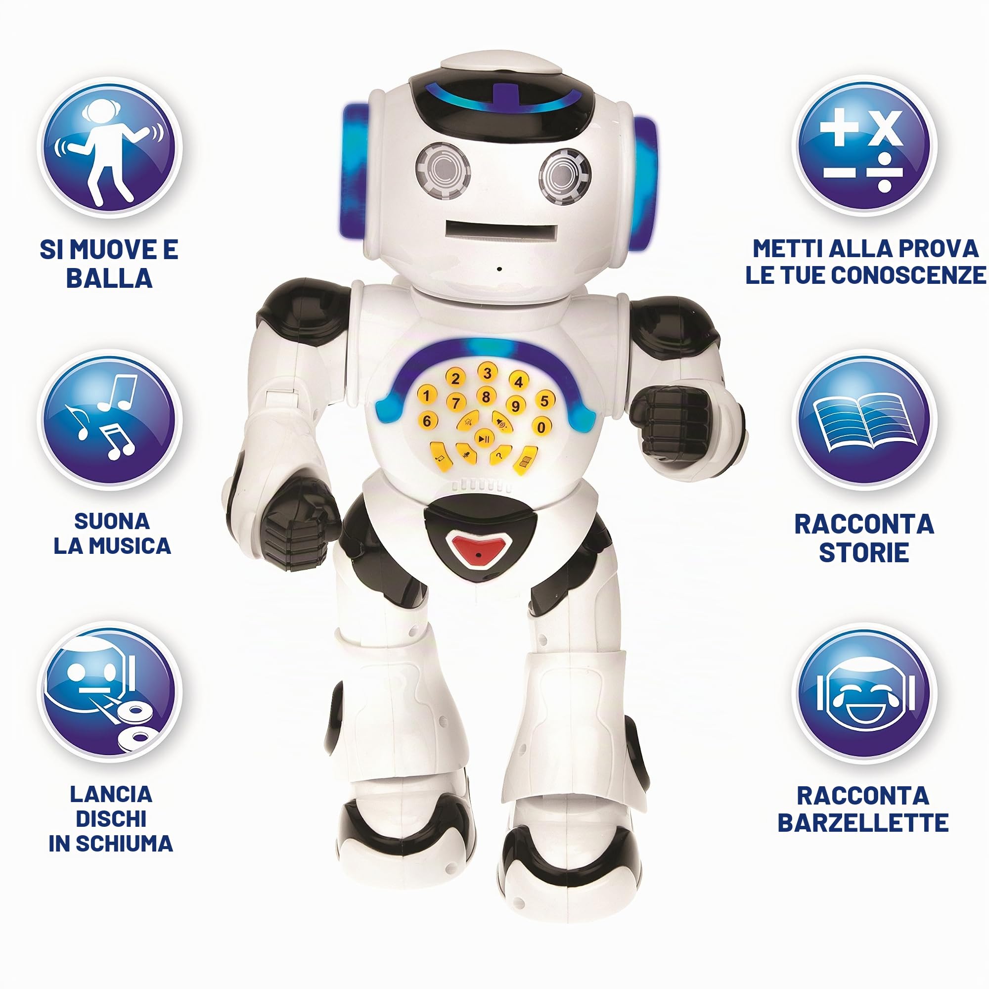 Lexibook Powerman ROB50FR robot blu telecomando
