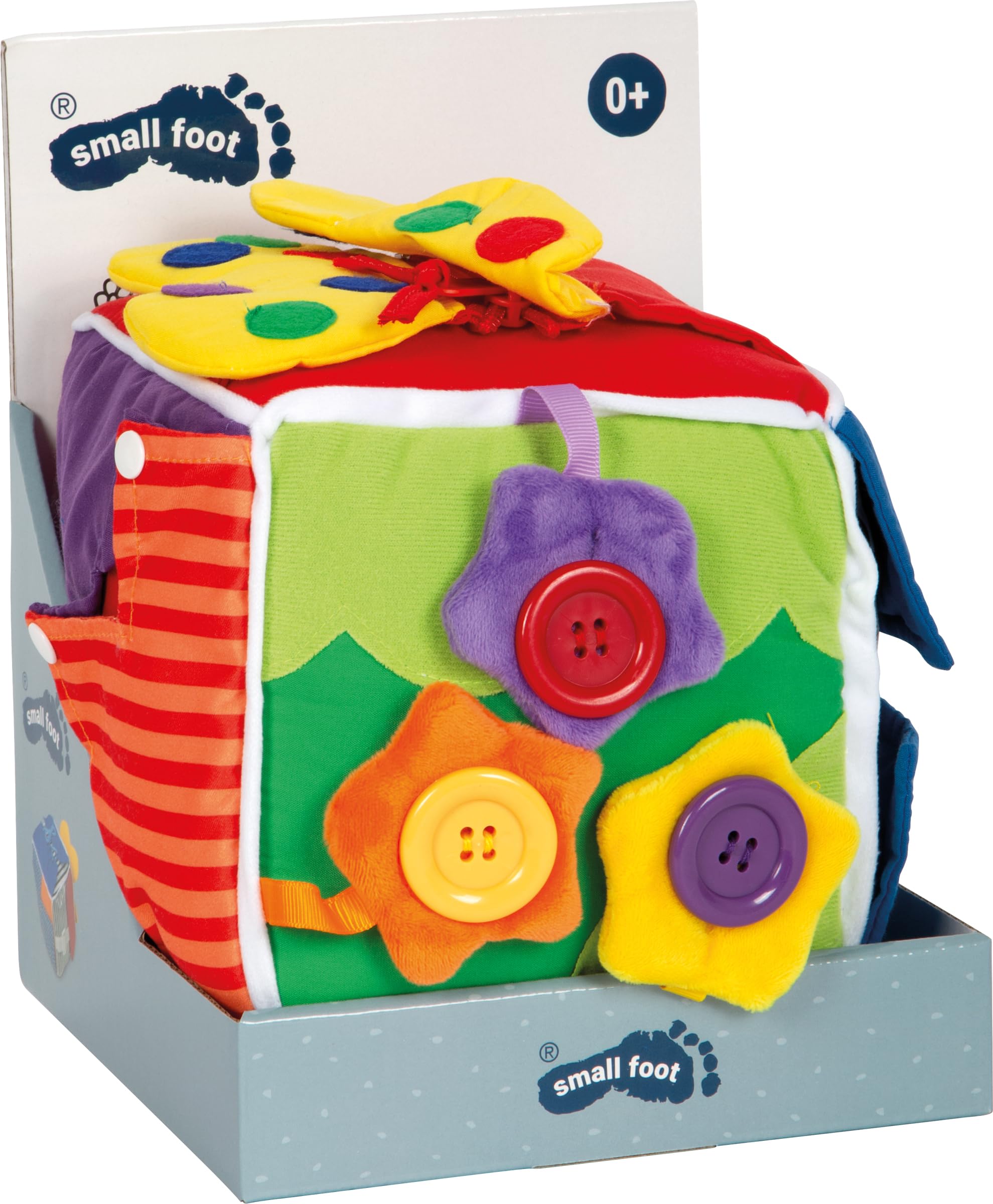 smallfoot 5515 Dado Sensoriale Stoffa con Chiusure