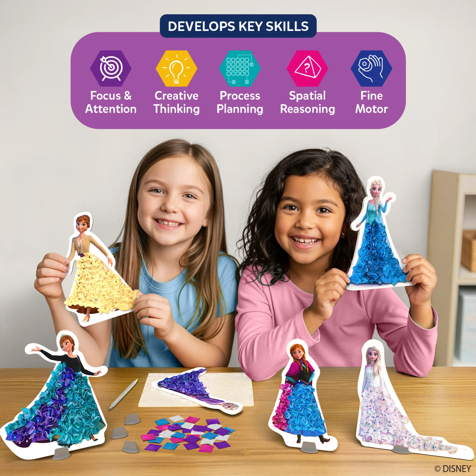 Skillmatics Poke-in Art Disney Frozen kit creativo 4-9 anni