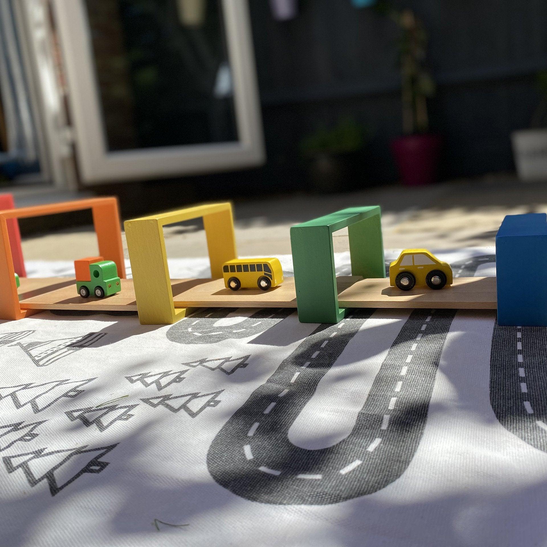 Tickit Rainbow Architect Rectangles costruzioni legno 7 pezzi impilabili