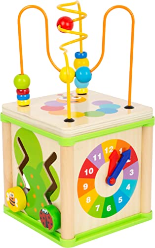 smallfoot Insetti 10074 dado motricità legno con orologio