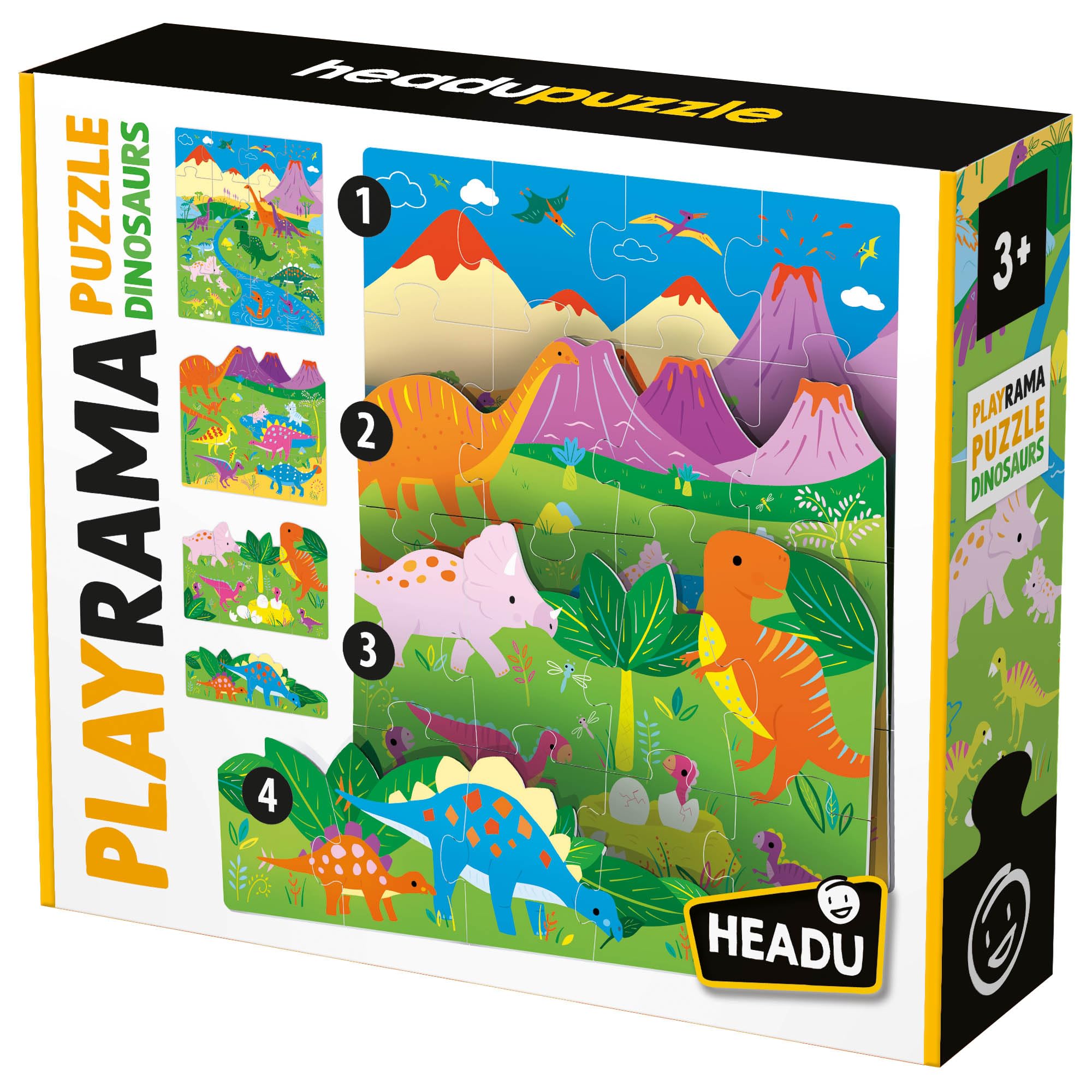 Headu Playrama The City MU55331 puzzle bambini 3-8 anni