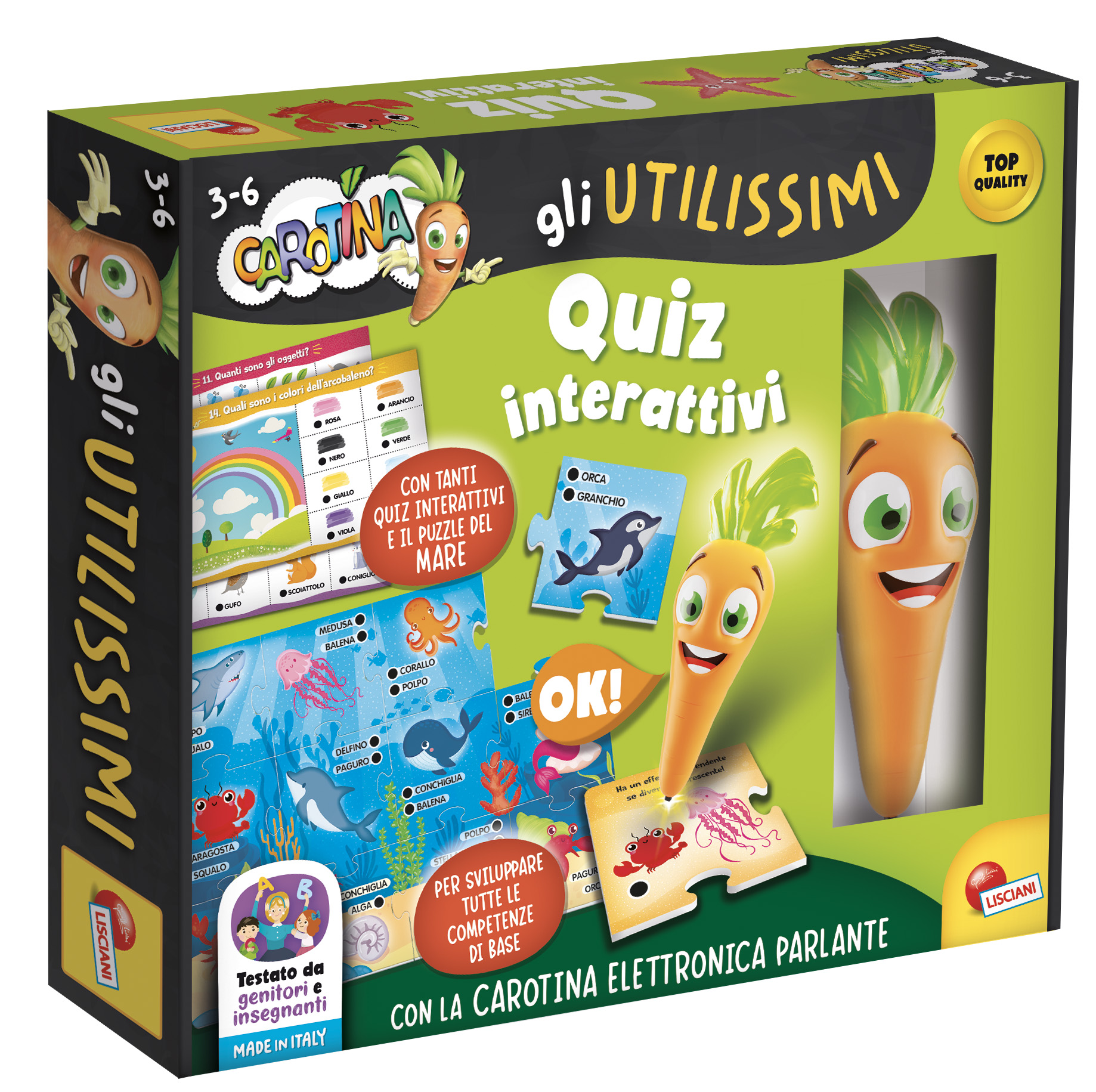 Lisciani Carotina Penna Parlante Quiz Interattivi logica