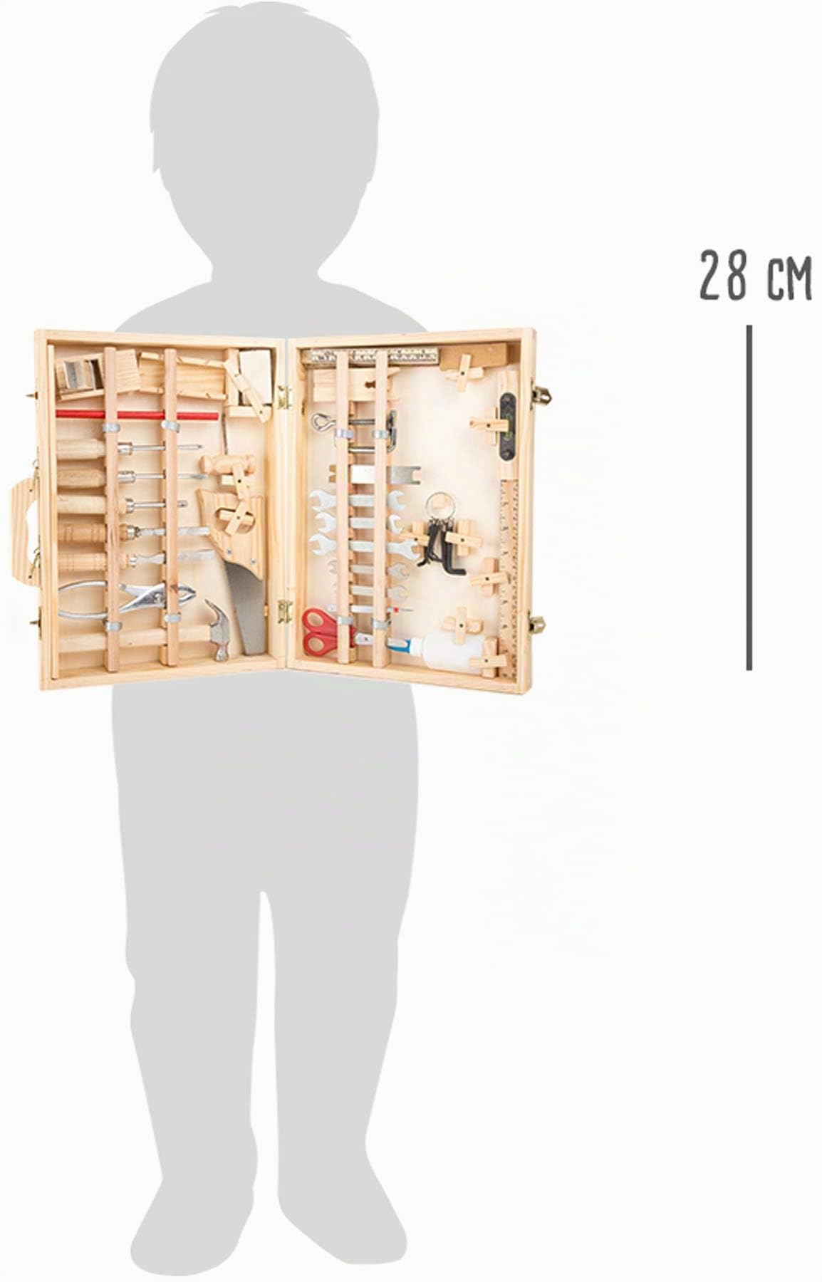 smallfoot Deluxe valigia attrezzi legno 48 pezzi