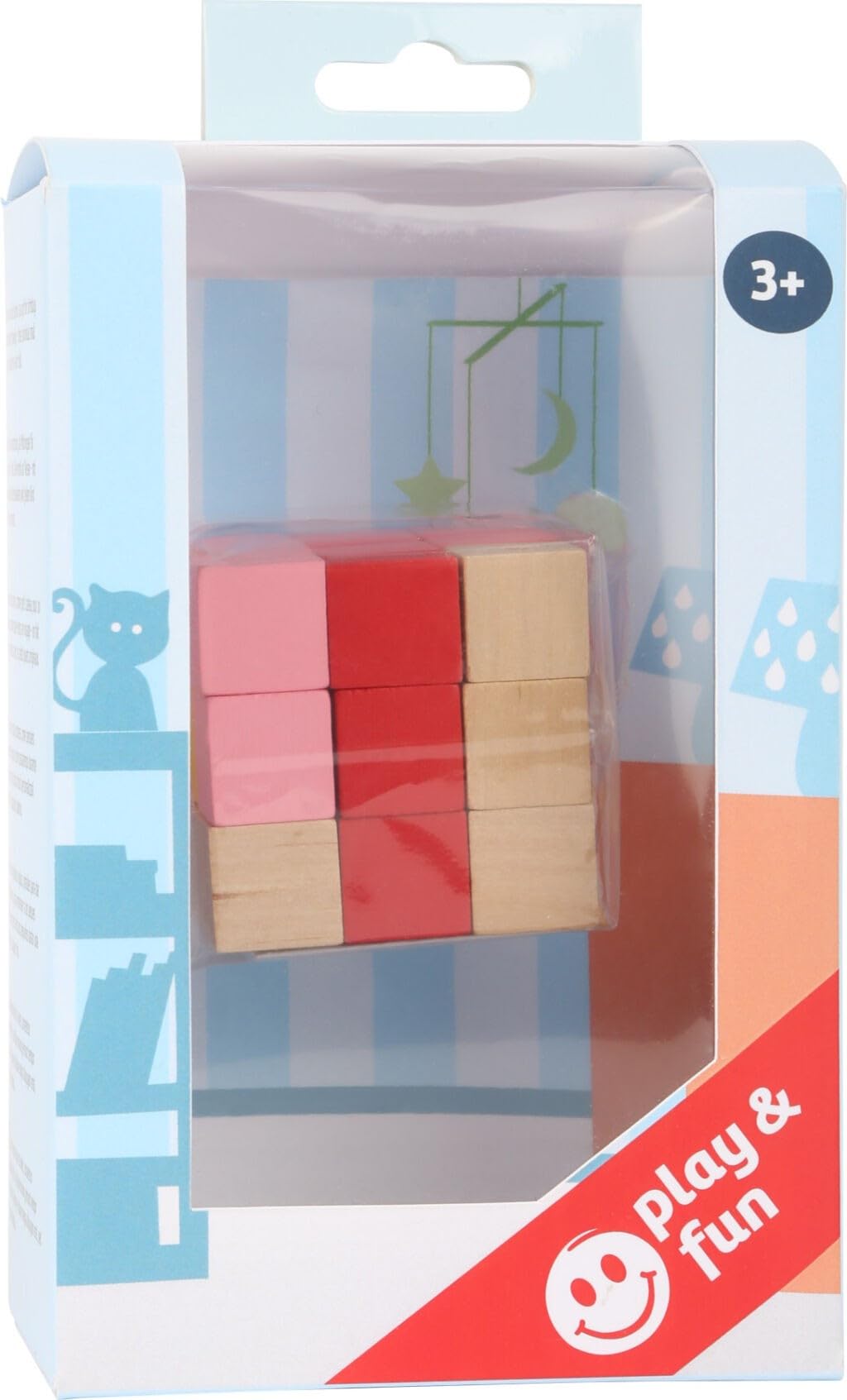 smallfoot 11143 Cubo Costruzioni gioco legno elastico